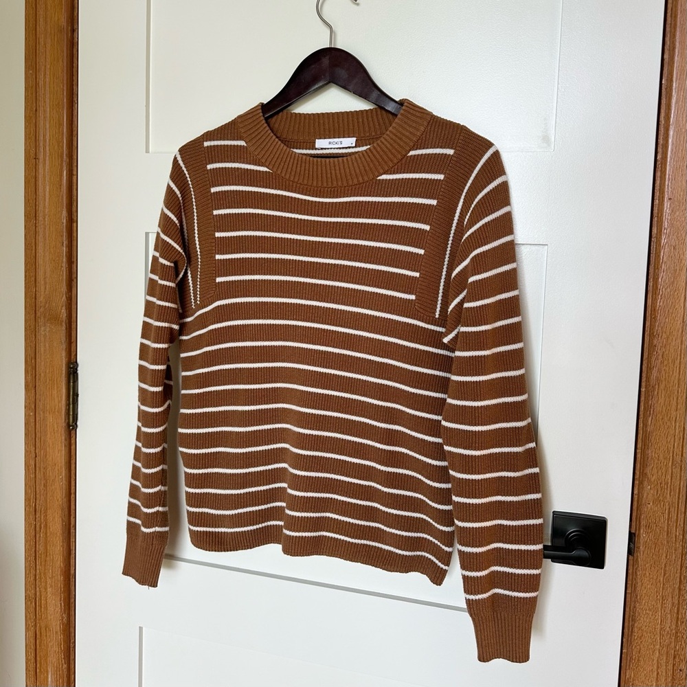 Ricki’s Brown Striped Sweater Size Medium